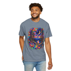Mystical Psychedelic Moonlit Forest T-Shirt