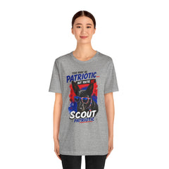 Personalized With Your Dogs Image and Name Patriotic Unisex Jersey Short Sleeve Tee