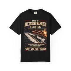 USS Alexander Hamilton SSBN-617 Submarine T-Shirt - Forty One for Freedom Collection