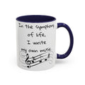 Life symphony mug, music lover gift, ceramic coffee mug, inspirational quote mug, white ceramic mug, 11oz mug, 15oz mug, musician gift, gift for composer, motivational mug, unique coffee mugs, custom quote mugs.