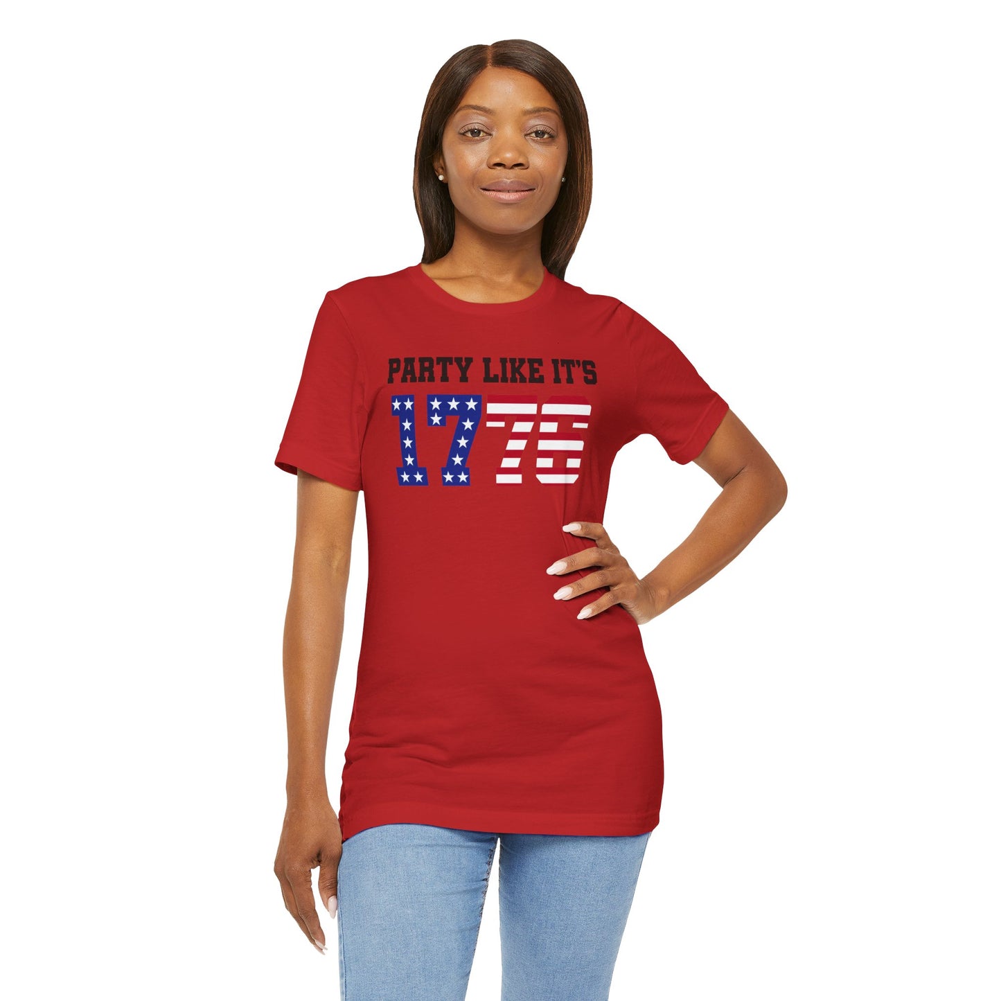 Party Like Its 1776, Graphic Unisex Jersey Short Sleeve Tee