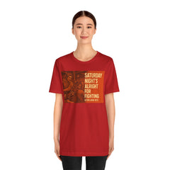 Music Inspired Unisex Tee - Saturday Nights All Right For Fighting Graphic