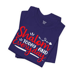 Shalom Quote Unisex Tee - Passover Jewish Holiday T Shirt