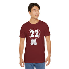22 Veteran Suicides A Day - Unisex Jersey Short Sleeve Tee