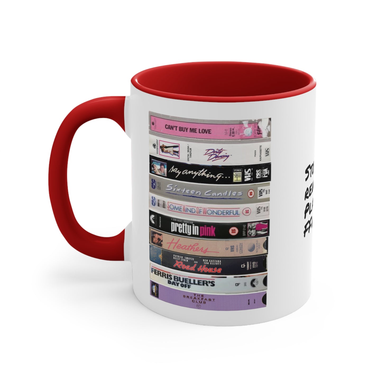 80s VHS Tapes Mug: Classic Movie Cup