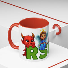 Russell Sage College Mascot Characters 11oz or 15 oz Ceramic Mug - Personalize your mug with your grad year by entering it in the notes field before you complete your purchase