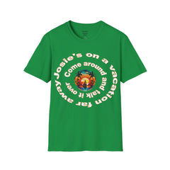 Josie's On A Vacation Far Away Come Around And Talk It Over  Unisex Softstyle T-Shirt  80s Rock The Outfield