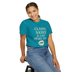 Classy Sassy T-shirt, Unisex Casual Top, Statement Tee, Gift for Her, Fashion Apparel, Birthday Humor Shirt