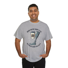 Amputee Coffee Humor - Unisex Heavy Cotton Tee