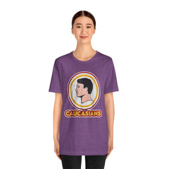 Graphic Tee - Funny Caucasians Satire Head Shot Unisex Jersey Short Sleeve Tee