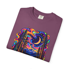 Mystical Psychedelic Moonlit Forest T-Shirt