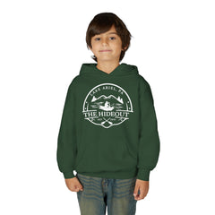 Youth Hoodie — 'The Hideout' Lake Ariel PA Cabin Adventure Hoodie