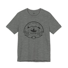 The Hideout Lake Ariel Tee — Vintage Lakeside Cabin T-Shirt