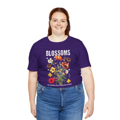 Floral Tee - Blossoms Blooming With Timeless Charm - Positive Vibes