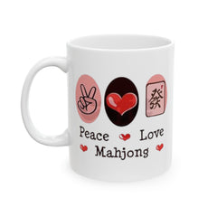 Mahjong Graphic mug, funny mahjong gift, ceramic mug, 11oz mug,15oz mug, gift for player, mahjong lover gift, Mahjong enthusiast present