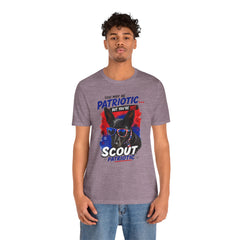 Personalized With Your Dogs Image and Name Patriotic Unisex Jersey Short Sleeve Tee