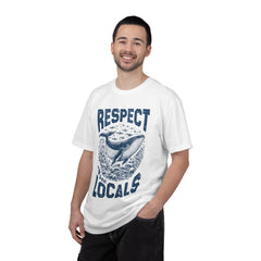 Respect the Locals Whale T-Shirt — Marine Conservation Graphic