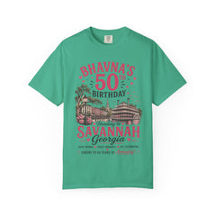 Bhavna Personalized 50th Birthday Girls Trip Savannah, Georgia T-Shirt