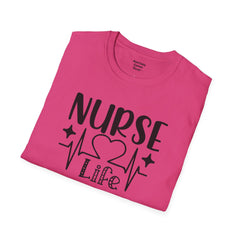Nurse Life - Unisex Softstyle T-Shirt | Nurse Awareness,Medical Wear,Gift For Him,Scrubs Lover, RN, Hospital Staff Gift,Gift For Her