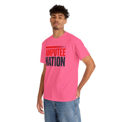 Amputee Nation Unisex Heavy Cotton Tee, Support Shirt, Gift for Amputees, Awareness Apparel, Casual Comfort Wear