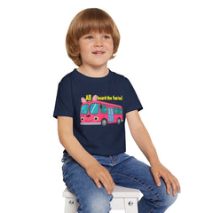 Toddler T-shirt - All Aboard The Fun Bus Design