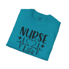 Nurse Life - Unisex Softstyle T-Shirt | Nurse Awareness,Medical Wear,Gift For Him,Scrubs Lover, RN, Hospital Staff Gift,Gift For Her