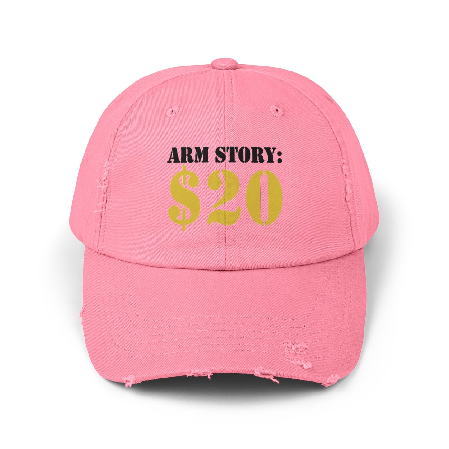 Funny Arm Amputee cap, Arm Story 20 dollars , Limb Loss Awareness, distressed unisex graphic hat, amputee gift, recovery encouragement gift