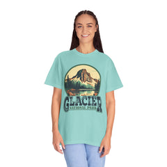 Glacier National Park Graphic, Comfort Colors Soft Relaxed Fit Unisex Garment-Dyed T-shirt