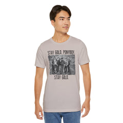 The Outsiders Shirt, Front and Back Images, Greasers Characters Shirt, Unisex Jersey Short Sleeve Tee