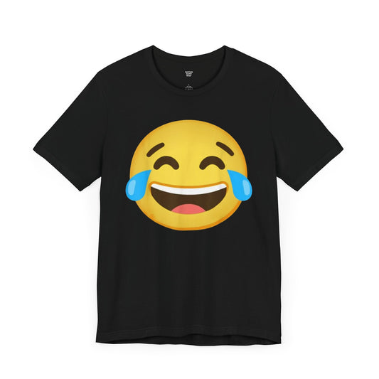 Emoji Whos Laughing - Graphic Unisex Jersey Short Sleeve Tee