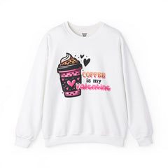 Woman's Coffee Is My Valentine - Unisex Heavy Blend™ Crewneck Sweatshirt