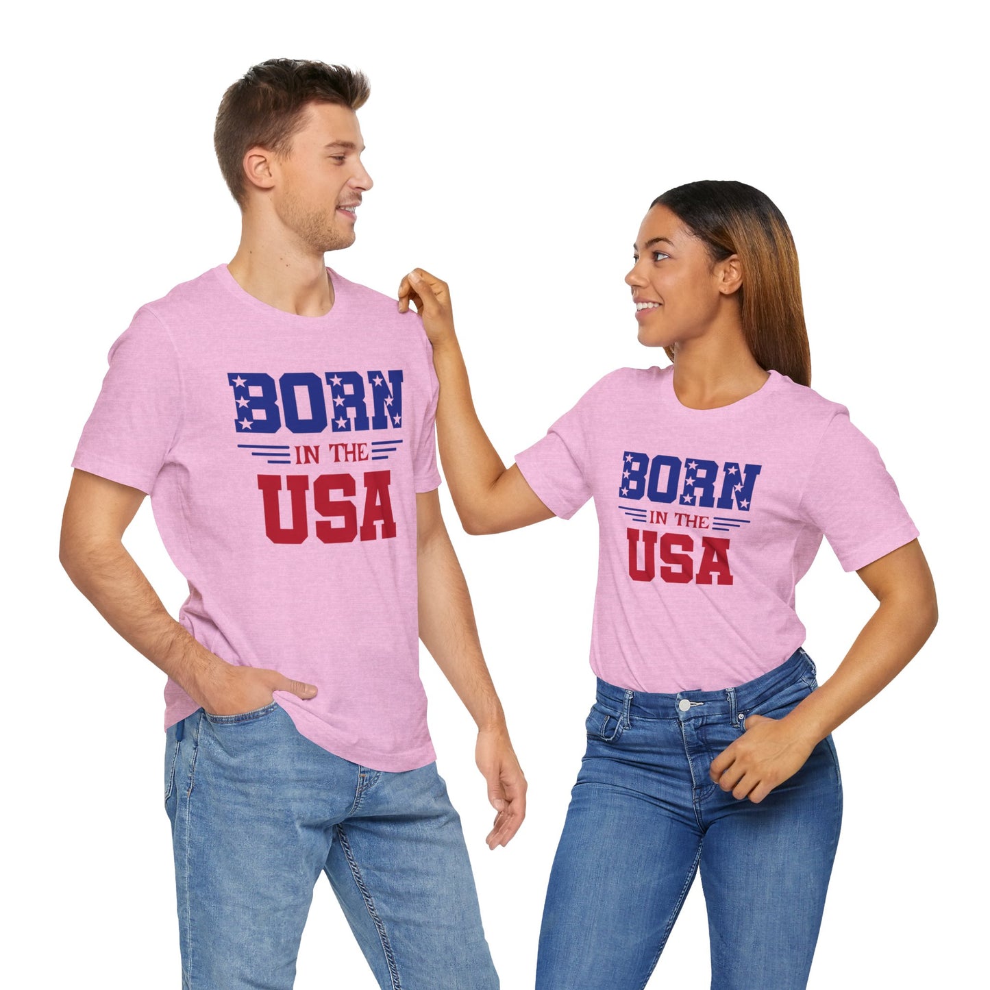 Born In The USA, Unisex Jersey Short Sleeve Tee