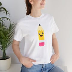 Emoji TEACHER PENCIL- Graphic Unisex Jersey Short Sleeve Tee