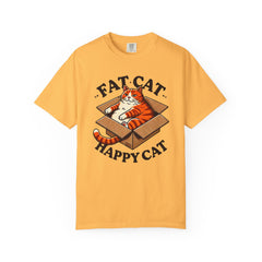 Fat Cat Happy Cat Graphic T-Shirt — Garment-Dyed Unisex Tee