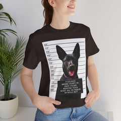 K9 Mugshot Personalized with your Dog T-Shirt