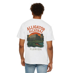 Alligator Alcatraz T-Shirt, Vintage Style Tee, Florida Souvenir Shirt, Unisex Graphic Top, Comfortable Casual Wear
