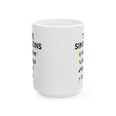 Humorous Simpsons Ceramic Coffee Mug - Gift for Coffee Lovers, Pop Culture Mug, Unique Fan Gift, Funny Office Mug