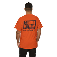 Buffalo Unisex Heavy Cotton Tee - Retro Dunder Mifflin Design for Nostalgic Fans