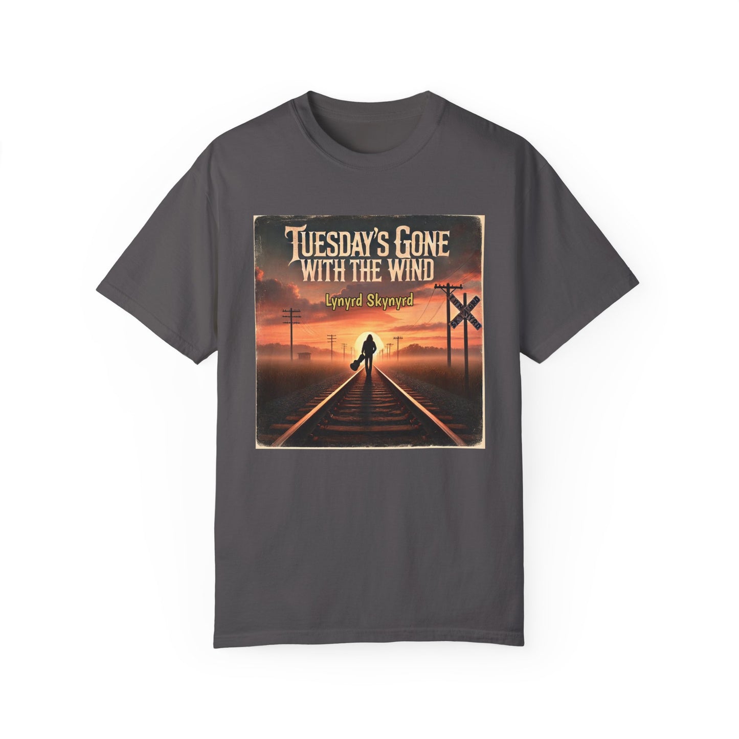 Music Lynyrd Skynyrd Inspired Tuesdays Gone Graphic - Unisex Comfort Colors Shirt