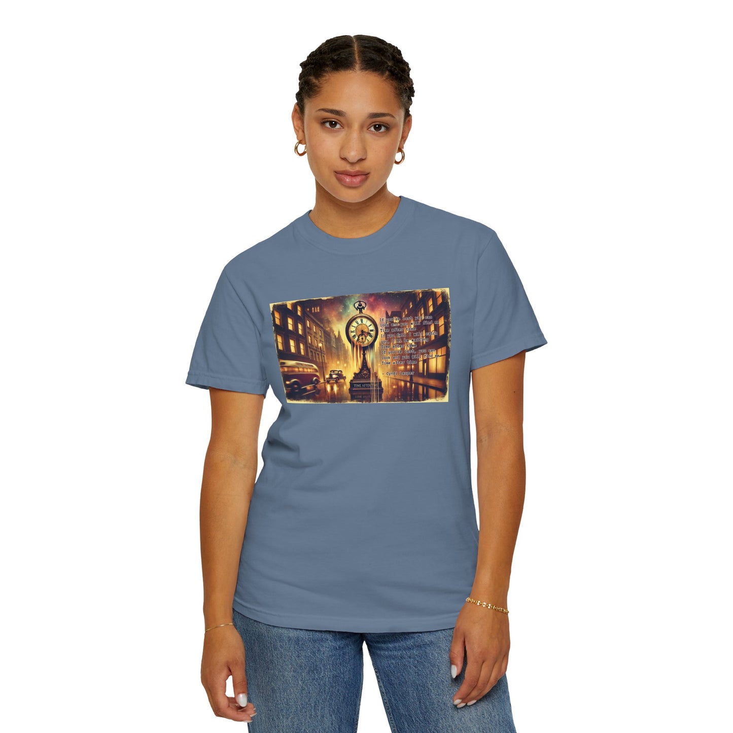 Cindy Lauper Inspired Time After Time Mural Graphic - Unisex Comfort Colors Shirt