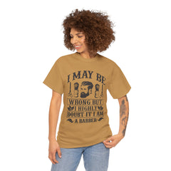 Humorous Barber Tee, Funny Barber Gifts, Unisex Cotton Shirt, Barber Appreciation, Father's Day Gift Tee, Hair Stylist T-Shirt