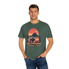 Yellowstone National Park Graphic, Comfort Colors Soft Relaxed Fit Unisex Garment-Dyed T-shirt