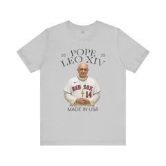 Pope Leo XIV Boston Red Sox Fan  Short Sleeve Tee - Made in USA