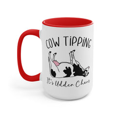 COW TIPPING Awareness - Accent Mugs | Cow Tipping Is Real, Bovine Humor. Gift For Him, Gift For Her, Farm Humor, Cow Fan Gift, Farm Animal