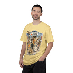 Front Graphic "Who Let the Cats Out?" Baldwin Harbor Animal Hospital Cute Vet Clinic T Shirt