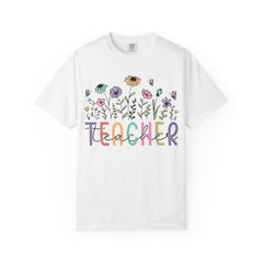 Floral Teacher Appreciation T-Shirt - Comfort Colors Soft