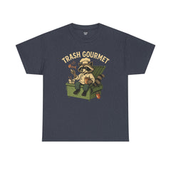 Trash Gourmet Unisex Heavy Cotton Tee, Funny Graphic T-Shirt, Quirky Casual Wear, Unique Gift for Food Lovers, Eco-Friendly Apparel