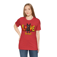 Personalized Love Your Dog T-Shirt — Designed with your dogs name and picture Graphic Tee