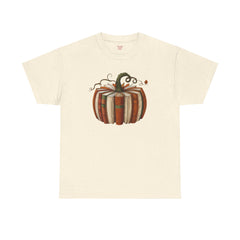 Autumn-Themed Pumpkin Book Tee, Cozy Fall Shirt, Halloween Apparel, Literary Gift, Unisex Comfortable T-Shirt