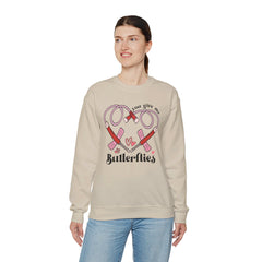 You Give Me Butterflies - Unisex Heavy Blend™ Crewneck Sweatshirt